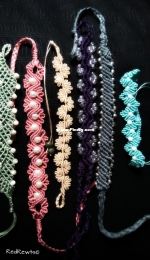 Micro macrame bracelets