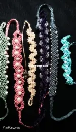 Micro macrame bracelets