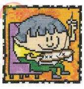 Heritage Stitchcraft QLCR064 - Crissie the Cross Stitcher - Peter Underhill