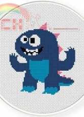 Daily Cross Stitch - Cute Kaiju