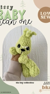 Bkay Crochet co - Brandi Martin - ITTY Baby Mean One