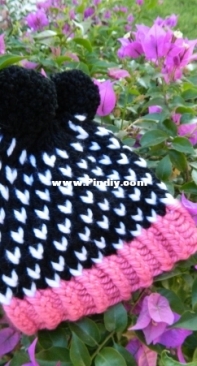 Black-Pink Beanie