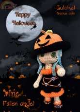 Guichai Crochet Dolls - Armano Ginji - Teechalit Wattanawongwisut - Irine in Halloween pumpkin costume