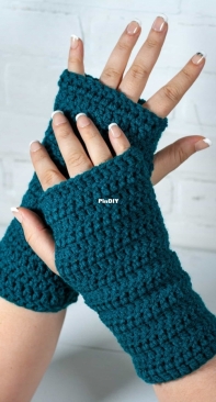 Winding Road Crochet - Lindsey Dale - Beginner Crochet Fingerless Mitts - Free