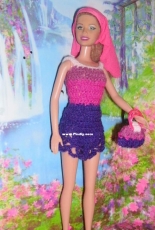 Maguinda Bolsón - Sabina dress and bag set for dolls