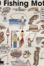 Jeanette Crews Designs #481 One Nighters - 30 Fishing Motifs