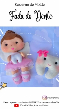 Atelie Pompom de Feltro - Camila Silva - Tooth Fairy - Fada do Dente - Portuguese - Free