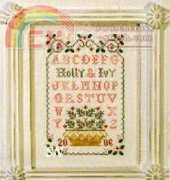 Country Cottage Needleworks CCN - Holly and Ivy ampler
