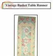 Jina Barney Designs-Vintage Basket Table Runner