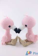 Affordable Cuteness - Theresas Crochet Shop - Theresa Grey / Kicher - Crocheted Flamingo