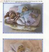 babydoll hand knit CB12 wee willie winkie pyjama set 5-8"
