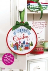 Merry Christmas Hoop by Emma Congdon from Cross Stitch Crazy 237 XSD + PCS