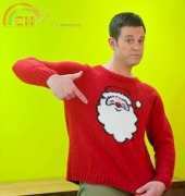 Santa Claus Christmas Jumper by Gyles and Saethryd Brandreth/free