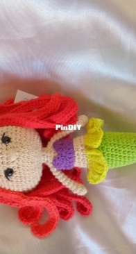 My mermaid Princess, patern by happy  cactus crochet