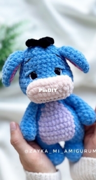 Zayka mi Amigurumi - Miranda Ayvazyan / Aivazyan - Миранда Айвазян Стешакова - Eeyore the Donkey - Ослик Иа - Russian