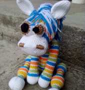 Happy rainbow horse