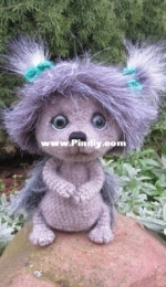 hedgehog with bows