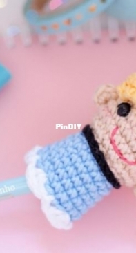 Receitas Carneirinho - Izabel Carneiro - Cinderella Pencil Topper - Ponteira Cinderela - Portuguese