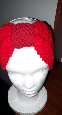 knitting woven headbands, infinity scarf and knit cap