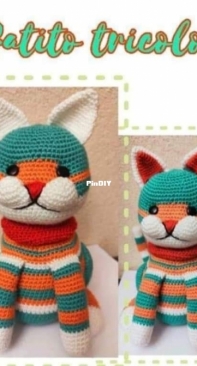 Unknown designer - Tricolor kitten - Gatito tricolor - Spanish - Translated