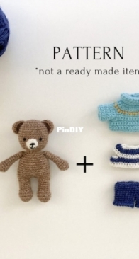 Scandistyle Dolls - Nadezhda Iukhlina - Mini bear with sweater and shorts