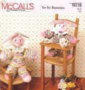 McCalls Creates 15116 Yo-Yo Bunnies