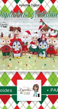 Atelie Caprichos de Gabi - Gabriela Moretto - Christmas Doubles - Duplinhas Natalinas - Portuguese