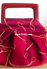 Silk Pleated and Darted Purse Tutorial - Free