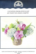 DMC XC0665 - Roses and Hydrangea Bouquet