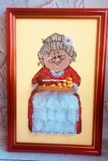 grandmother with pies