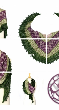 Caladenia Shawl MKAL 2021 by Ambah OBrien