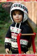 Nepali Earflap for 18"inch Doll by Deb Denair -English-Free