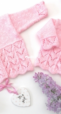 Blossom Baby Cardigan by LJM Designs-Free