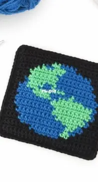 Stitch by Fay - Fay Lyth - Earth Day Coaster - Free