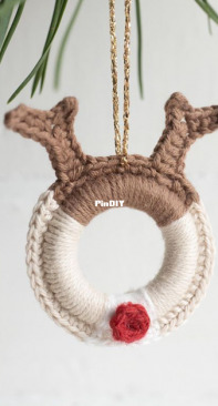 Bomuldskys - Emilie Høyrup - Rudolph the Red Nosed Reindeer Ornament - English - Free