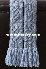 Rebeccas Stylings - Noelle Stiles -  Provence Cable Scarf