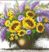 CES Cross Stitch H-292 Summer Bouquet