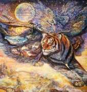 HAED HAEJW 127 Tiger Moth by Josephine Wall