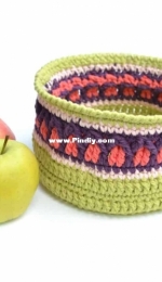 Knotions - Lilla Björn Crochet - Tatsiana Kupryianchyk - Fall Apple Basket - Free