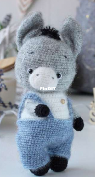 IrinCrochet - Toys by Ira - Irina Koptsova - Oswald the donkey