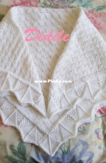 a baby christening shawl