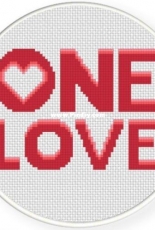 Daily Cross Stitch - One Love