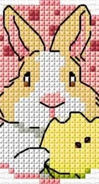 Rabbit Green Apple by CrazyDaisyStitch XSD