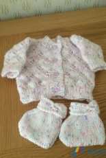 Baby Cardigan and Bootees
