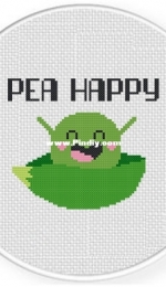 Daily Cross Stitch - Pea Happy