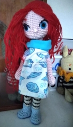 red hair doll