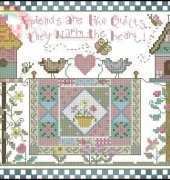 Friends Are Like Quilts from Just Cross Stitch Jan/Feb 2010