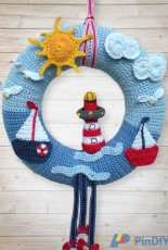 Marítime door wreath -Ursula Petra
