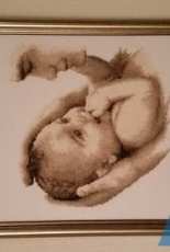 Baby and father