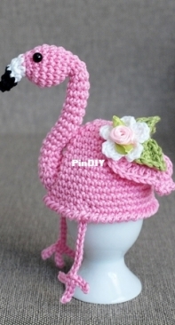 Frollein Haekelfein - Daniela Bonicke - Egg-Cosy Flamingo - Eierwärmer Flamingo - German